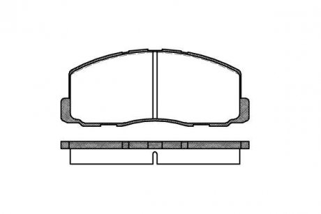 КОЛОДКИ ГАЛЬМІВНІ Mitsubishi Colt, Lancer, Galant WOKING p0883.00