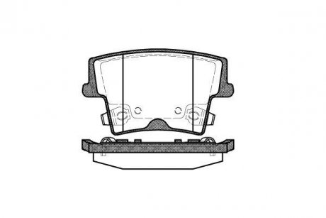 Колодки тормозные WOKING p10273.08