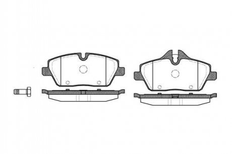 Гальмівні колодки пер. BMW 1(E81/E87)/MINI 06- (TRW) WOKING p10313.00