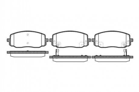 Колодки тормозные диск. перед. (Remsa) Hyundai i10, Kia Picanto 11> KIA Picanto, Hyundai I10 WOKING p10333.02