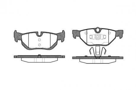 Колодки тормозные диск. задн. (Remsa) Bmw 1 1.6 06-12,Bmw 1 2.0 03-13,Bmw 1 2.0 06-12 WOKING p10453.00