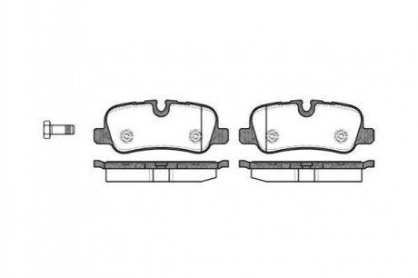 Колодки тормозные диск. задн. (Remsa) Land Rover Discovery III IV, Range Rover III WOKING p10593.00