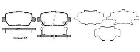 Колодки гальмівні Honda Legend WOKING p10683.02