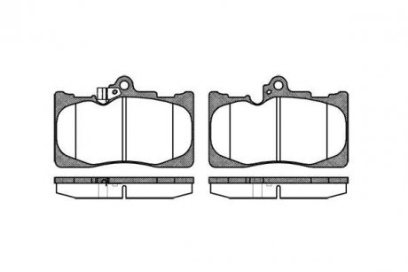 КОЛОДКИ ГАЛЬМІВНІ Lexus GS, IS, Toyota Prius, Auris, Rav-4 WOKING p10803.02