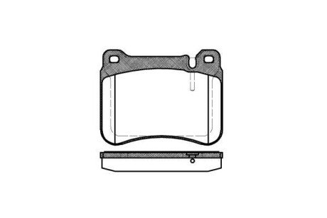 Купити Колодки гальмівні Mercedes W203, S203, CLK-Class WOKING p10933.00 (фото1) підбір по VIN коду, ціна 1293 грн.