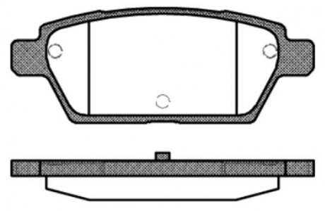 Купить Колодки тормозные диск. задн. (Remsa) Mazda 6 I Mazda 6 WOKING p10953.10 (фото1) подбор по VIN коду, цена 806 грн.