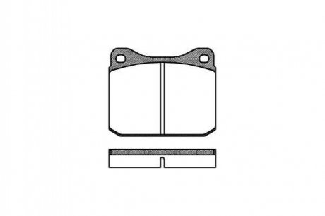 Тормозные колодки перед. LT 28 -96 Volkswagen LT WOKING p1103.00