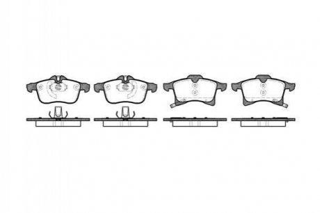 Колодки тормозные диск. перед. (Remsa) Opel Astra H / Zafira A B / Corsa C D E / Combo / Meriva A B WOKING p11363.02