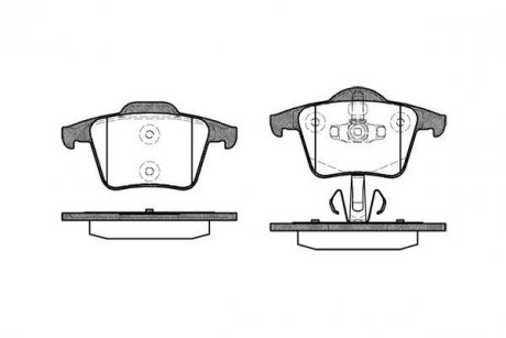Колодки гальмівний диск. задн. (Remsa) Volvo Xc90 i 2.4 02-14,Volvo Xc90 i 2.5 02-14 WOKING p11443.00