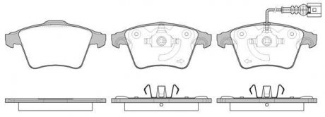 Колодки тормозные диск. перед. (Remsa) VW T5-T6 WOKING p11453.11