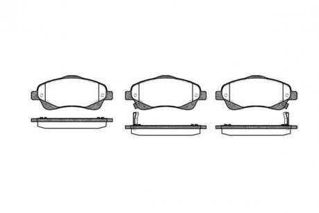 Купить Колодки тормозные диск. перед. (Remsa) Toyota Avensis 1.6 03-08,Toyota Avensis 1.8 03-08 Toyota Avensis, Corolla WOKING p11463.02 (фото1) подбор по VIN коду, цена 1280 грн.