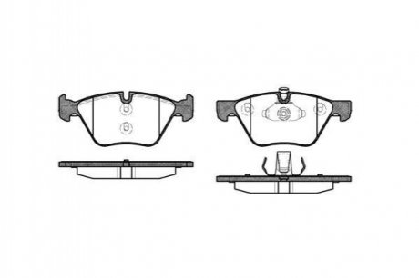 Колодки тормозные диск. перед. (Remsa) BMW 3e90 5e60 5F10 X1e84 WOKING p11523.00