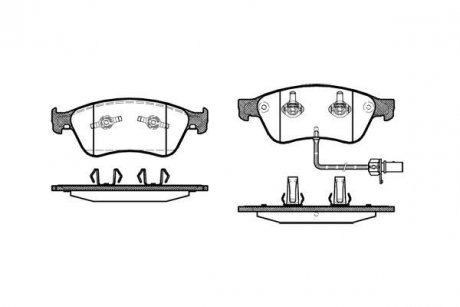 Колодки тормозные Audi A8 WOKING p11563.02