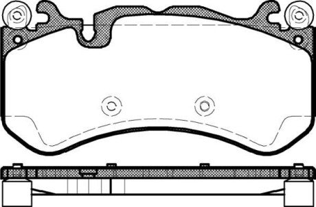 Колодки гальмівні Mercedes G-Class, CLS-Class, C204, S212, W212, W222, S204, W204, W221, C216, CLK-Class WOKING p12003.00