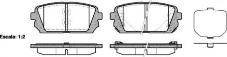 Купить Колодки тормозные диск. задн. (Remsa) Hyundai ix35, Kia Carens III (P12033.02) KIA Carens, Hyundai IX35 WOKING p1203302 (фото1) подбор по VIN коду, цена 941 грн.