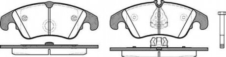 Колодки тормозные диск. перед. (Remsa) Audi A4 2.0 07-15,Audi A4 2.7 07-15,Audi A4 3.0 07-15 WOKING p12043.10