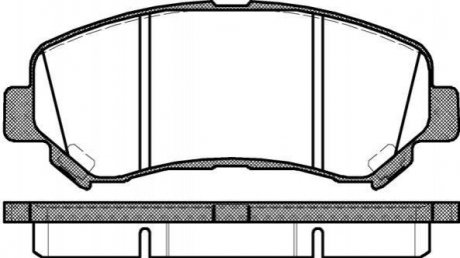 Гальмівні колодки пер. QASHQAI I/QASHQAI II/ X-TRAIL 1.5D-2.5 07- WOKING p12183.00