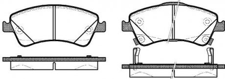 Колодки тормозные диск. перед. (Remsa) Toyota Avensis III 08>18 WOKING p12413.12