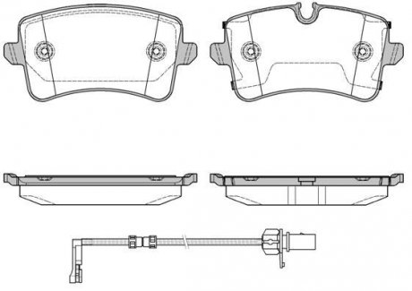 Купить Колодки тормозные Audi A8 WOKING p12433.20 (фото1) подбор по VIN коду, цена 1349 грн.