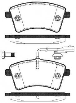 Купить Колодки тормозные диск. перед. (Remsa) Renault Kangoo be bop 1.5 09-,Renault Kangoo be bop 1.6 09- Renault Kangoo WOKING p12513.01 (фото1) подбор по VIN коду, цена 1186 грн.