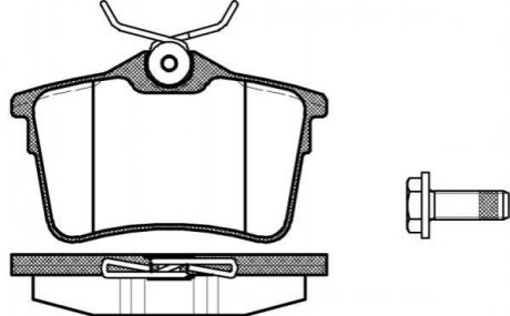 Купить Колодки тормозные диск. задн. (Remsa) Citroen Berlingo 1.6 08-,Citroen Berlingo Electric 08- Citroen Berlingo, Peugeot Partner, 308 WOKING p12823.00 (фото1) подбор по VIN коду, цена 786 грн.