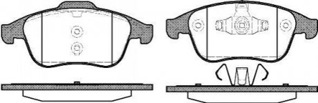 Гальмівні колодки перед. Megane III 08-/Scenic 09- (ATE) WOKING p12893.00