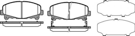 Колодки тормозные диск. перед. (Remsa) Honda Accord 08> 15> (P12903.02) WOKING p1290302