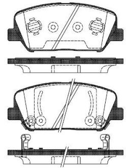 Колодки гальмівні Hyundai I30, Genesis, KIA Ceed, Optima, Hyundai Veloster, KIA Pro Ceed WOKING p12983.02