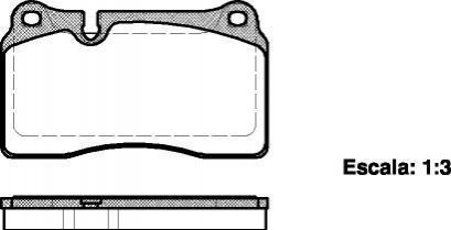 Купить Колодки тормозные диск. перед. (Remsa) VW Touareg 03>10, 10>18 Volkswagen Touareg, Audi TT WOKING p13003.00 (фото1) подбор по VIN коду, цена 1333 грн.