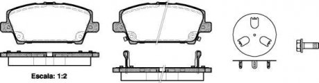 Колодки тормозные диск. перед. (Remsa) Honda Civic 05> 12> Lucas ver. (P13053.02) WOKING p1305302