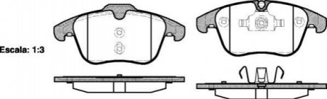 Колодки тормозные диск. перед. (Remsa) Ford Mondeo IV S-max Galaxy / PSA 508 407 Jaguar XF, XJ, XK, XE WOKING p13193.00