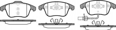 Колодки тормозные диск. перед. (Remsa) Audi A4 1.8 07-15,Audi A4 2.0 07-15,Audi A4 2.7 07-15 WOKING p13193.11