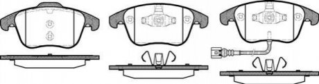 Гальмівні колодки перед. Tiguan 07-/Sharan 10- (Ate-Teves) WOKING p13193.21