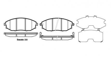 Колодки гальмівні Chevrolet Epica WOKING p13233.02