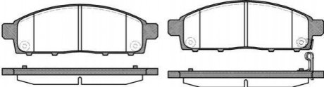 Колодки тормозные диск. перед. (Remsa) Mitsubishi L200 triton 2.5 04-,Mitsubishi Pajero sport ii 3.2 08- WOKING p13423.01