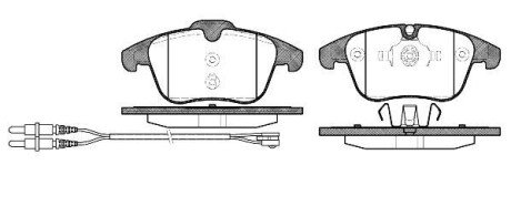 Колодки гальмівні Peugeot 508, Citroen C5, Peugeot 407 WOKING p13493.01