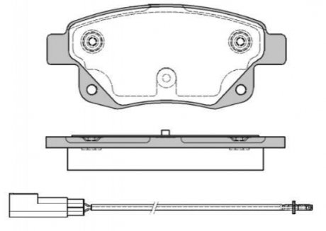 Купити Гальмівні колодки зад. з датчиком зносу TOURNEO/TRANSIT 1.8-3.2 06-14 Ford Transit, Connect WOKING p13523.01 (фото1) підбір по VIN коду, ціна 923 грн.