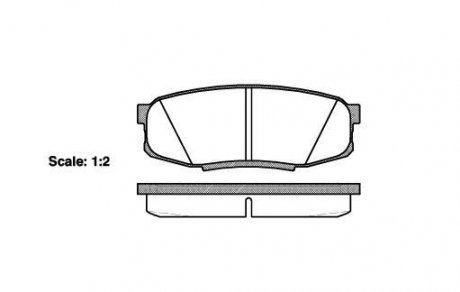 Колодки тормозные диск. задн. (Remsa) Toyota LC200 LC150 / Lexus LX570 GX460 (P13723.00) WOKING p1372300