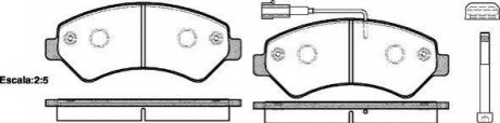 Колодки тормозные диск. перед. (Remsa) Citroen Jumper 2.2 06-,Citroen Jumper 3.0 06- WOKING p13753.01