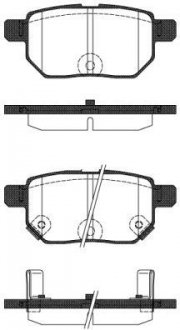 Колодки гальмівний диск. задн. (Remsa) Lexus Ct (zwa10_) 1.8 10-,Toyota Auris 1.8 06-12 WOKING p13863.22