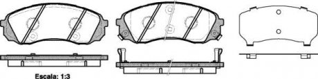 Колодки гальмівний диск. передний (Remsa) Hyundai H-1 08> / Carnival 06> WOKING p13913.02