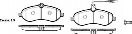 Колодки тормозные диск. перед. (Remsa) Citroen Jumpy 1.6 07-,Citroen Jumpy 2.0 07- WOKING p13923.01