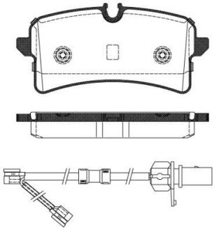 Колодки гальмівні Audi A8, A4 WOKING p14053.02