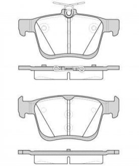 Тормозные колодки зад. VW Golf VII 13- (ATE) WOKING p14163.00