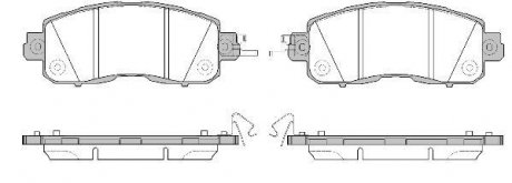 Колодки тормозные диск. перед. (Remsa) Nissan Teana Altima 13> / Leaf 10> (P14173.04) Nissan Leaf WOKING p1417304