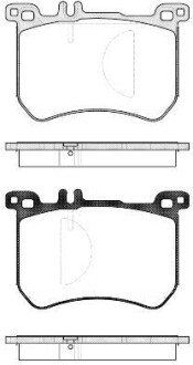 Колодки гальмівні Mercedes W222 WOKING p14333.00