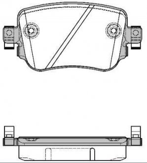 Колодки тормозные диск. задн. (Remsa) Audi A1 2.0 10-,Audi A1 sportback 2.0 11- WOKING p14493.08