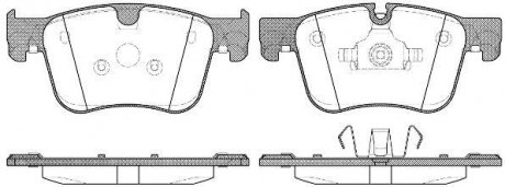 Колодки гальмівні дискові PSA C4 Picasso, Grand Picasso 13> / 308 II / перед (P WOKING p1460300