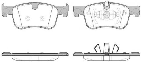 Колодки тормозные диск. перед. (Remsa) PSA C4 Picasso Grand Picasso 13> (P14803.00) WOKING p1480300