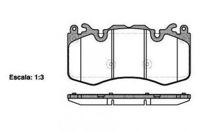 Колодки гальмівний диск. перед. (Remsa) Land Rover Range Rover, Discovery, Defender WOKING p15103.00